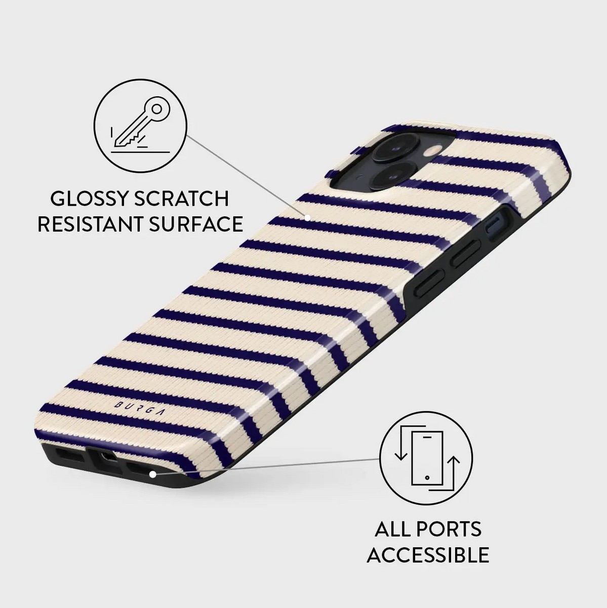 Capa Burga Tough com MagSafe para iPhone 16 Pro - Old Money 4