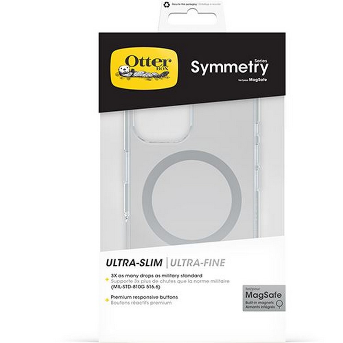 Capa Otterbox Symmetry com MagSafe para iPhone 16 - Transparente 4
