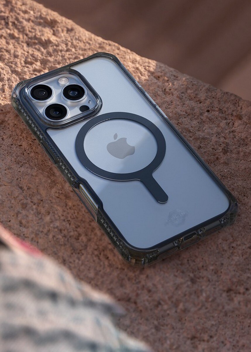 Capa Hybrid Clear Mag Save iPhone 16 Pro - Preto Transparente 2