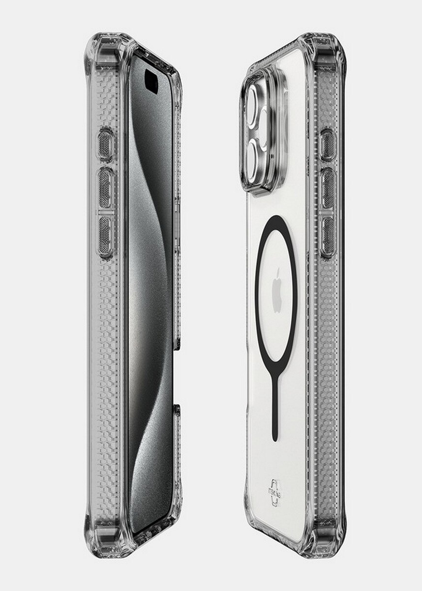 Capa Hybrid Clear Mag Save iPhone 16 Pro - Preto Transparente 5