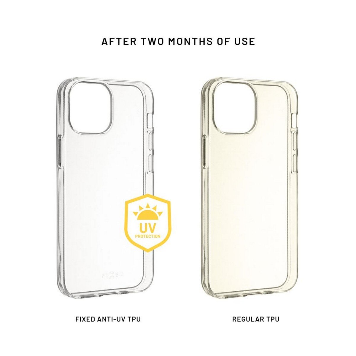 Capa Fixed Slim Anti UV TPU para iPhone 16 - Transparente 2