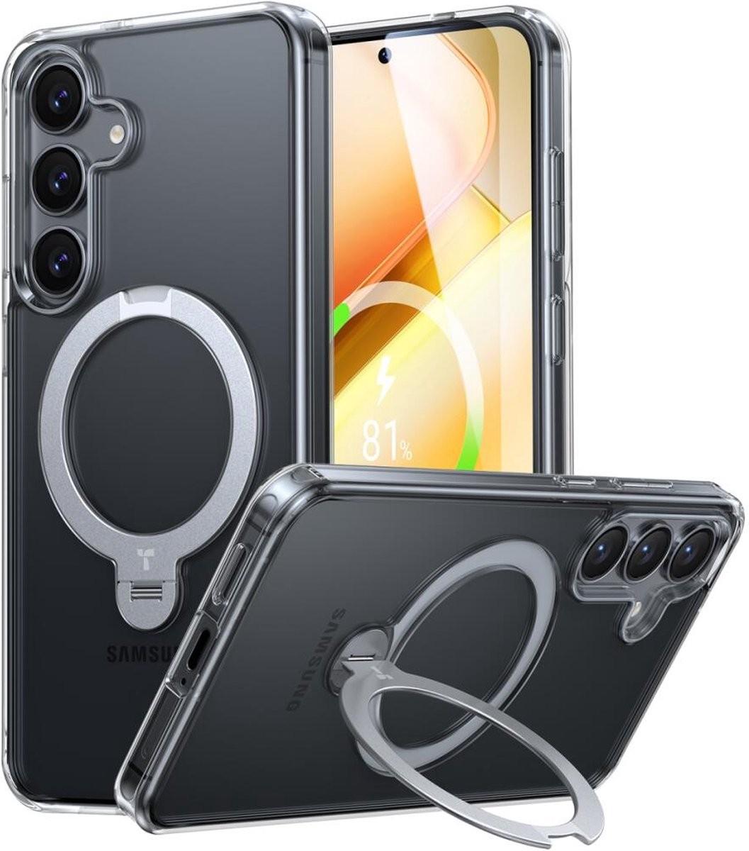 Imagem 0 de Capa Torras Ostand Spin para Samsung Galaxy S25 - Transparente