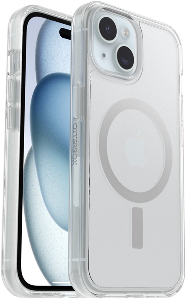 Capa Otterbox Symmetry Series Clear com MagSafe para iPhone 15 1
