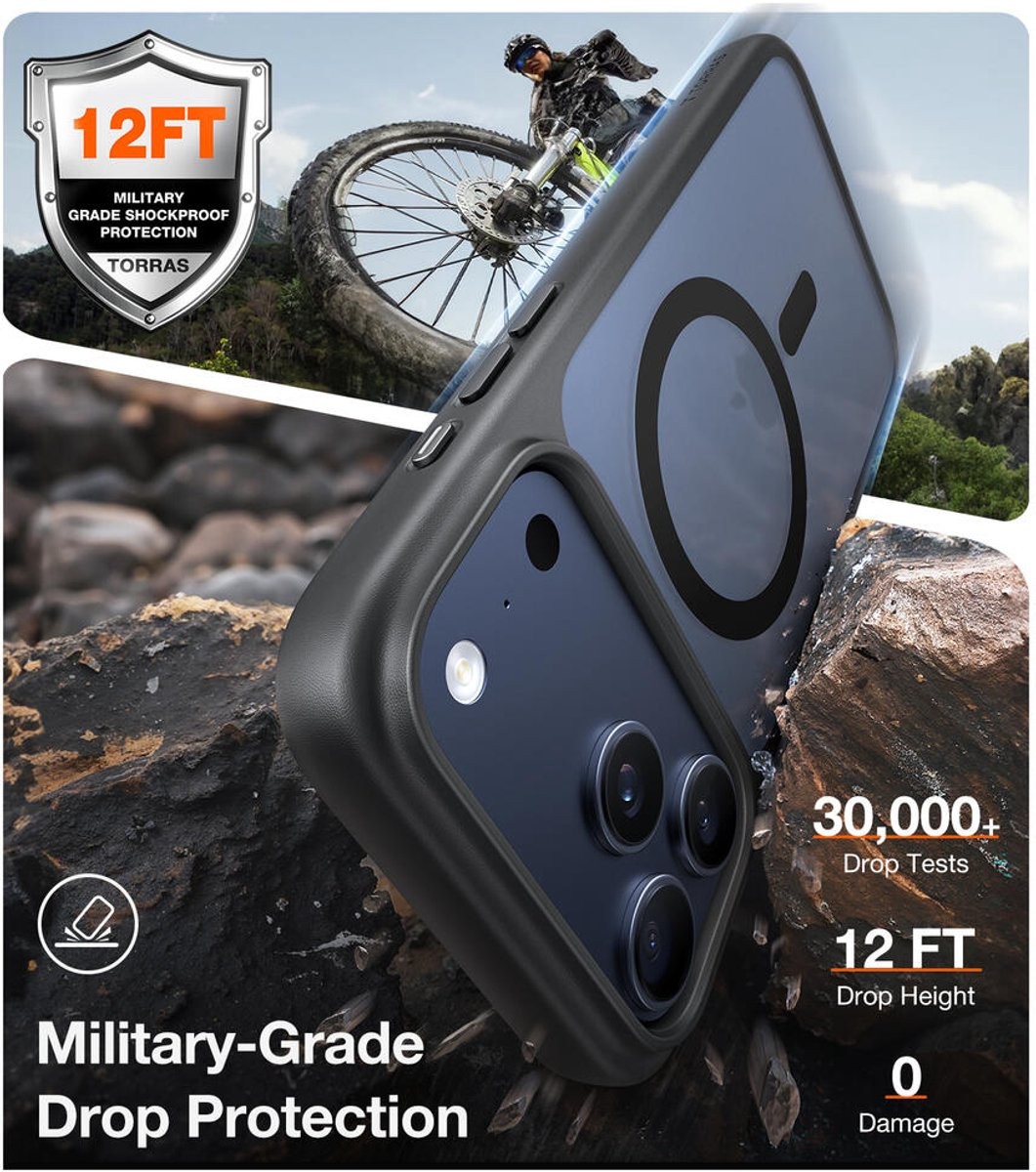 Capa Torras Guardian MG Iphone 17 Pro Max - Preto Preto-4