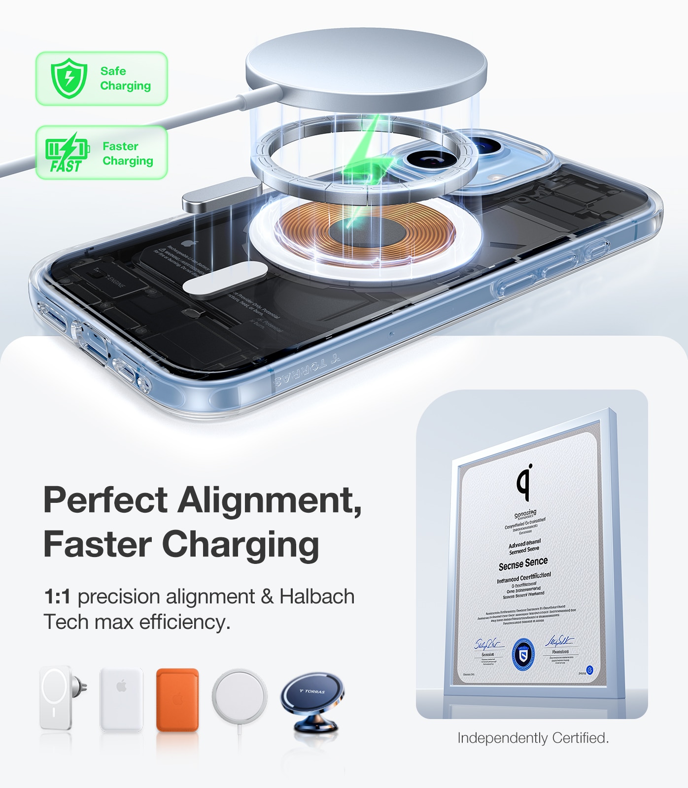 Capa Torras Guardian iPhone 17 com MagSafe - Clear Transparente-3