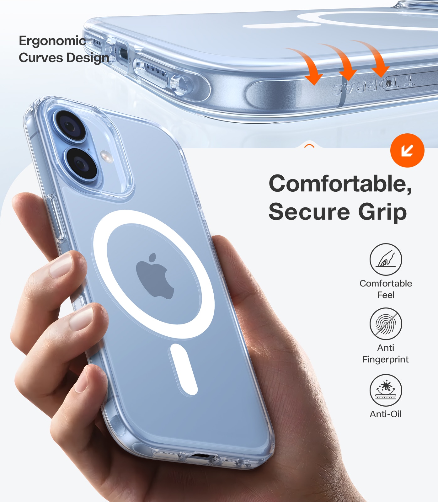 Capa Torras Guardian iPhone 17 com MagSafe - Clear Transparente-6
