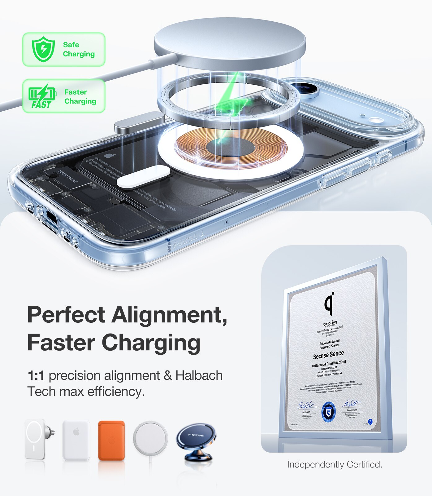 Capa Torras Guardian iPhone Air com MagSafe - Clear Transparente-3