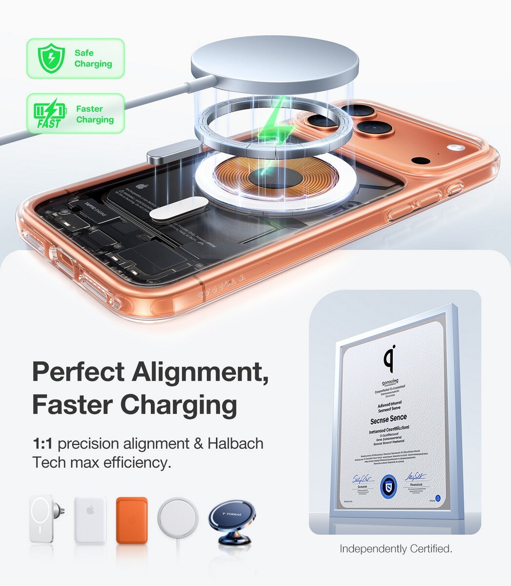 Capa Torras Guardian iPhone 17 Pro Max com MagSafe - Clear Transparente-2