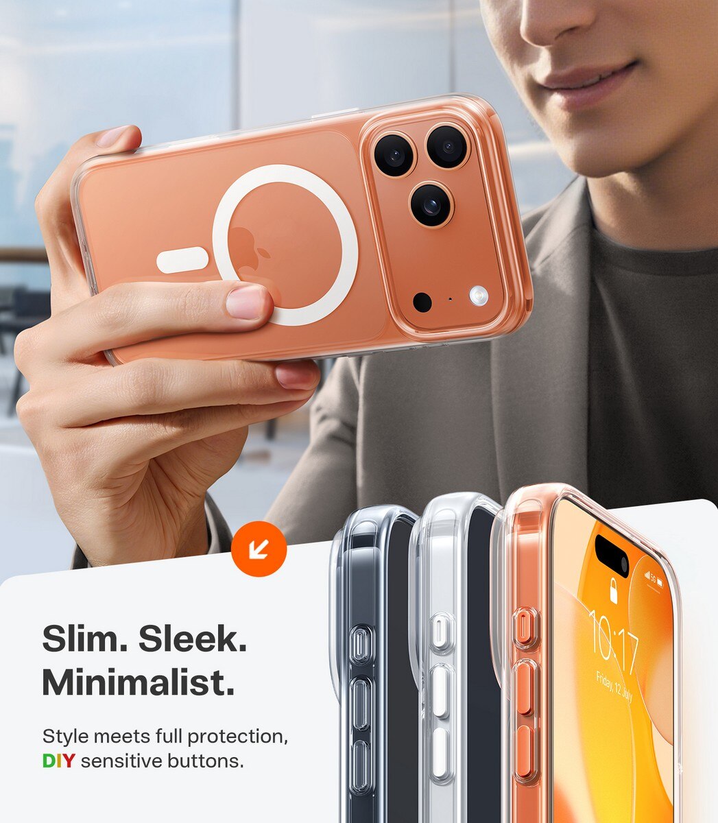 Capa Torras Guardian iPhone 17 Pro Max com MagSafe - Clear Transparente-7