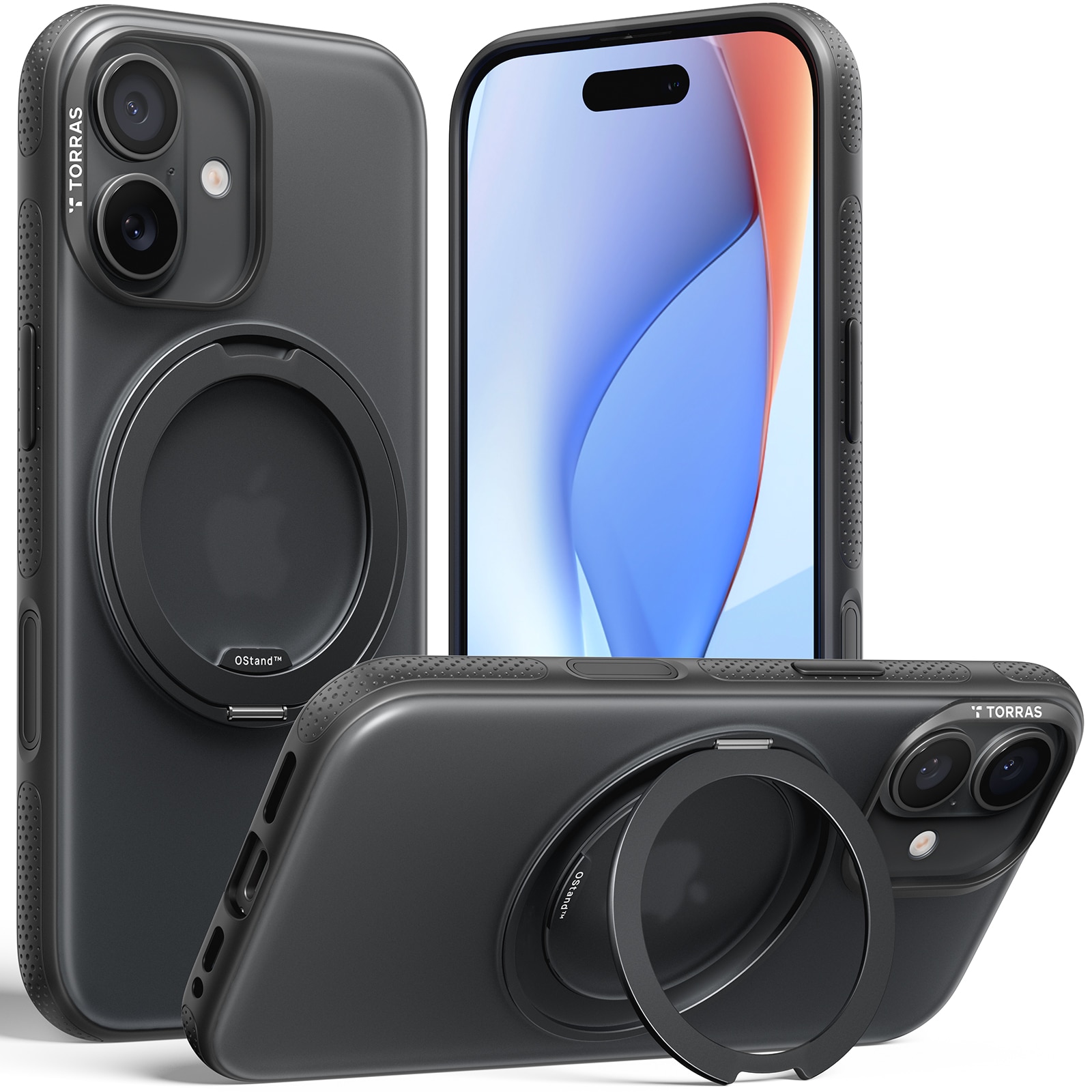 Capa Torras Ostand R Fitness iPhone 17 - Preto Preto-2