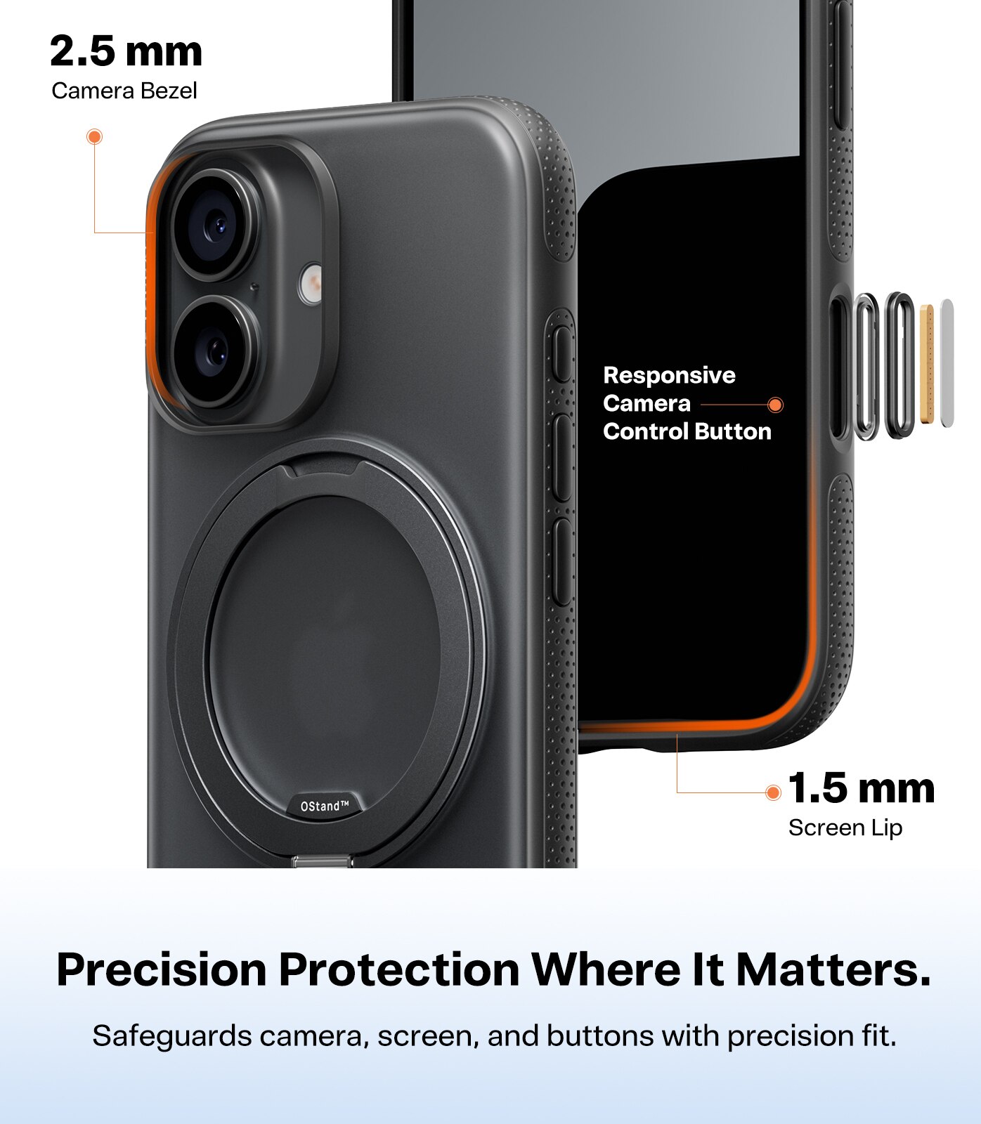 Capa Torras Ostand R Fitness iPhone 17 - Preto Preto-6