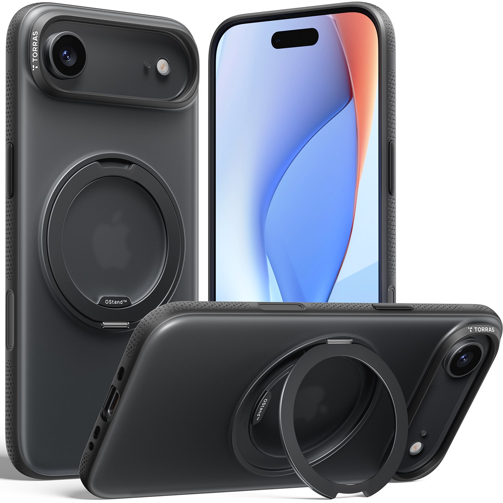 Capa Torras Ostand R Fitness iPhone Air - Preto Preto-2