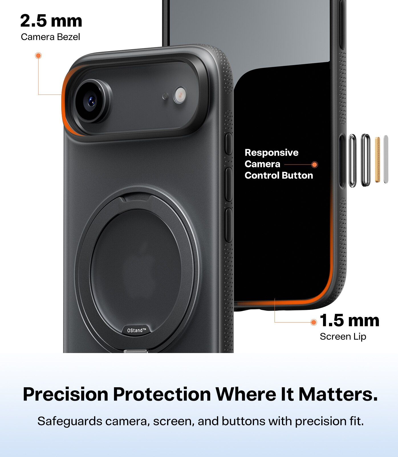 Capa Torras Ostand R Fitness iPhone Air - Preto Preto-5