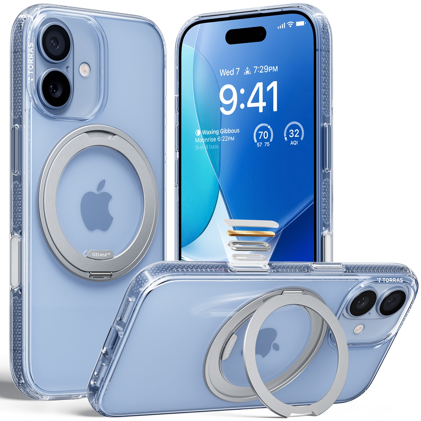 Capa Torras Ostand R Fitness iPhone 17 - Clear Transparente-2