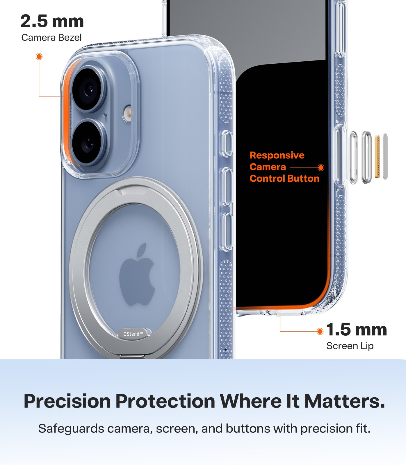 Capa Torras Ostand R Fitness iPhone 17 - Clear Transparente-4