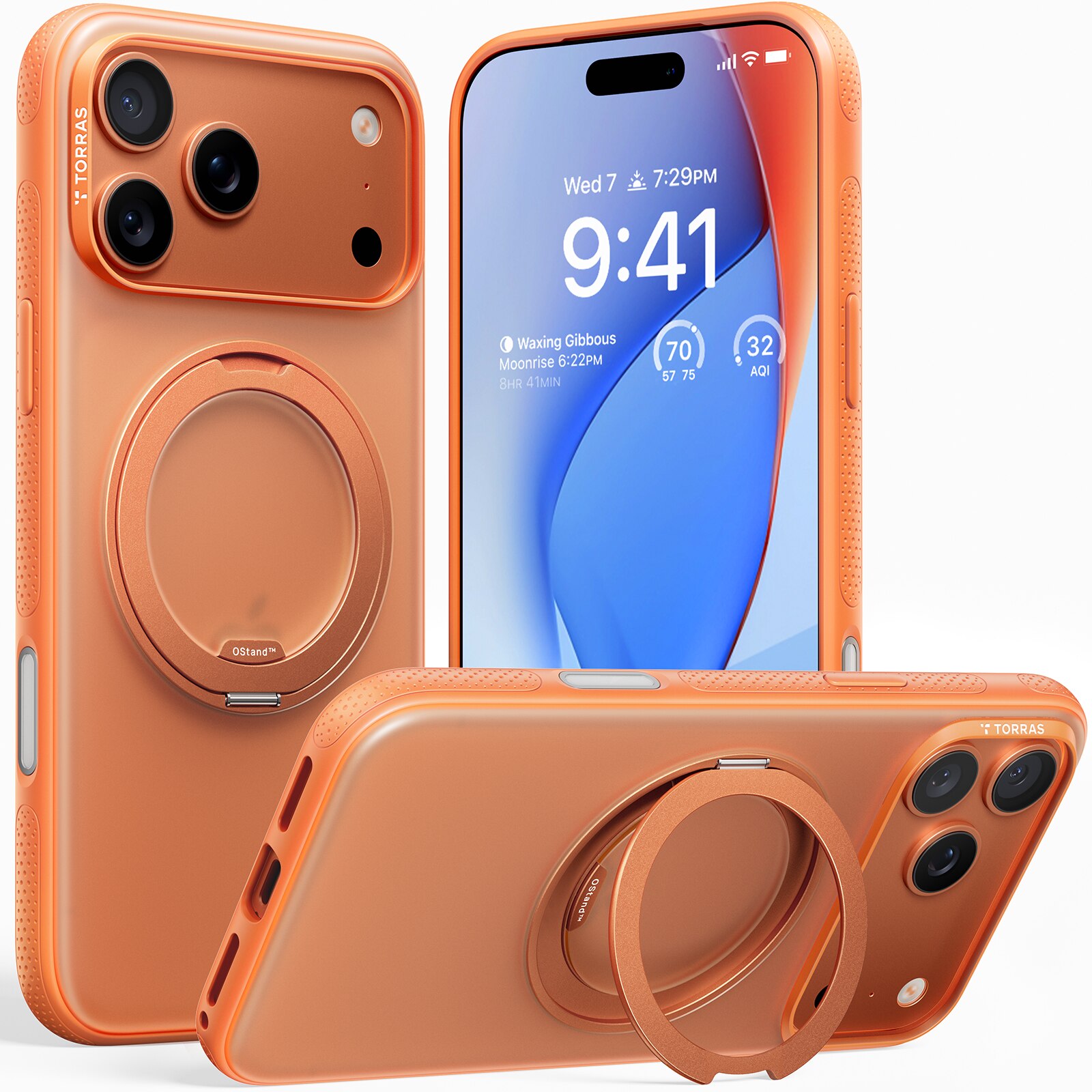 Capa Torras Ostand R Fitness iPhone 17 Pro - Laranja Laranja-2