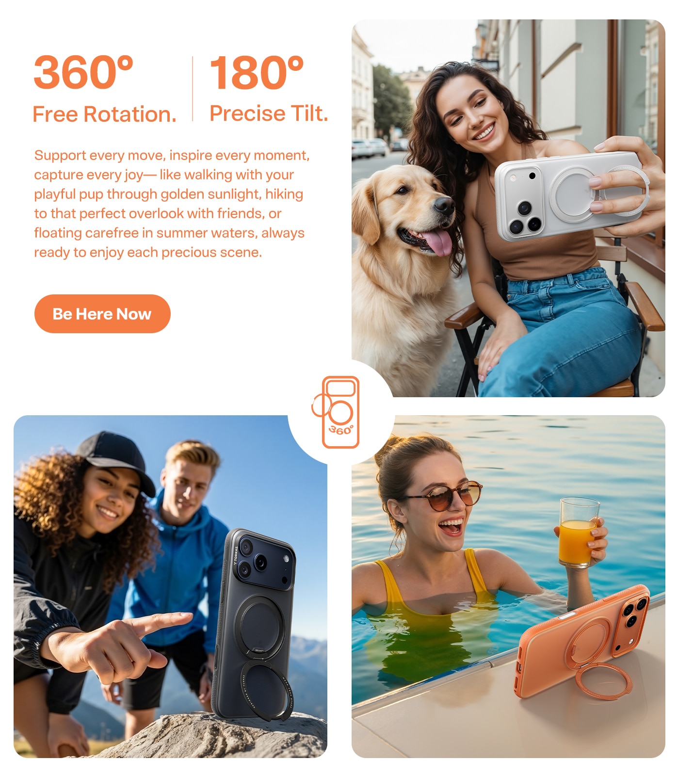 Capa Torras Ostand R Fitness iPhone 17 Pro - Laranja Laranja-8