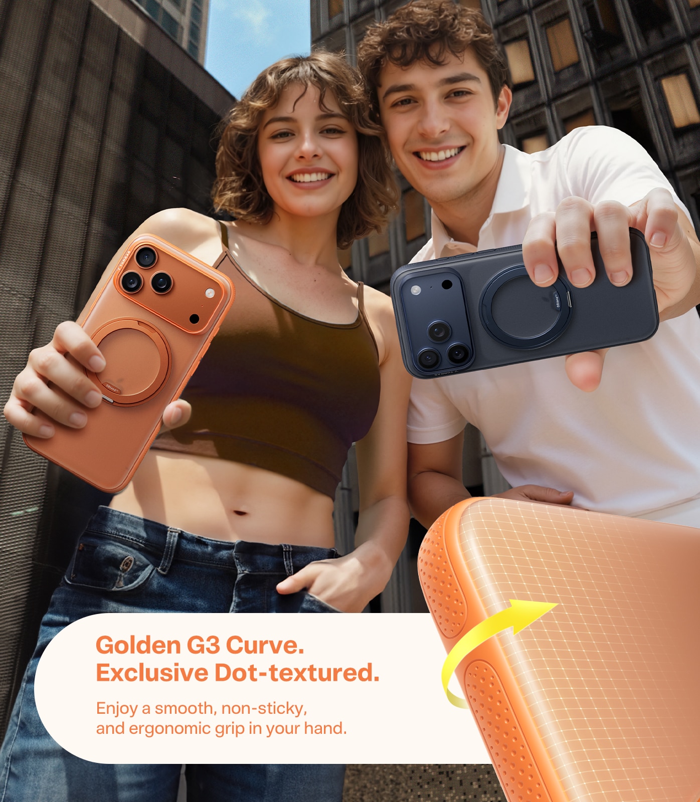 Capa Torras Ostand R Fitness iPhone 17 Pro - Laranja Laranja-9