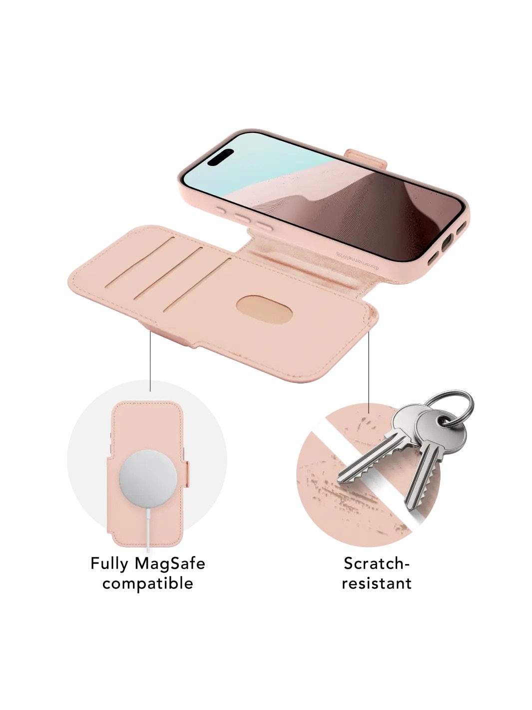 Capa Dbramante1928 iPhone 17 Pro Lynge MagSafe Icon - Pink Sand Rosa-3