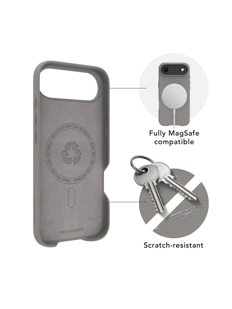 Capa Dbramante1928 iPhone Air Roskilde Icon - River Stone Cinzento-claro-2