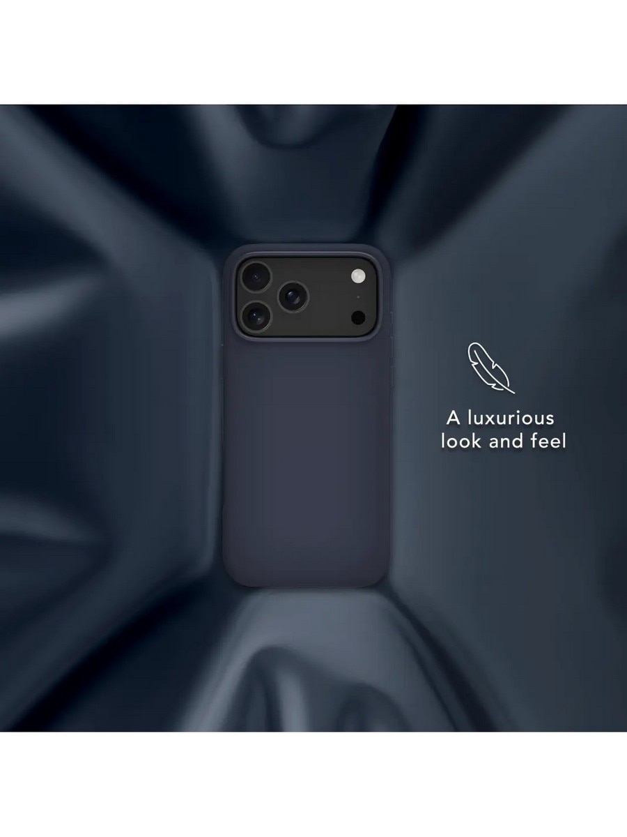 Capa Dbramante1928 iPhone 17 Pro Roskilde Icon - Deep Water Azul-escuro-8