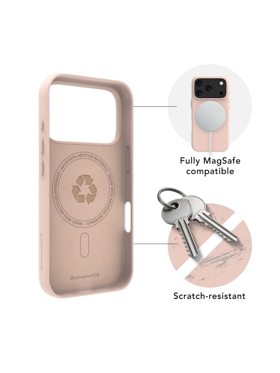 Capa Dbramante1928 iPhone 17 Pro Roskilde Icon - Pink Sand Rosa-2