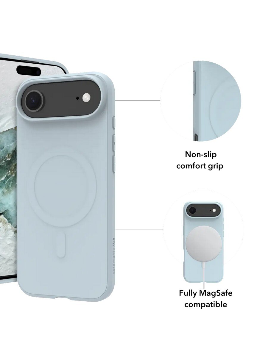 Capa Dbramante1928 iPhone Air Greenland Pro MagSafe - Glacier Azul-claro-8