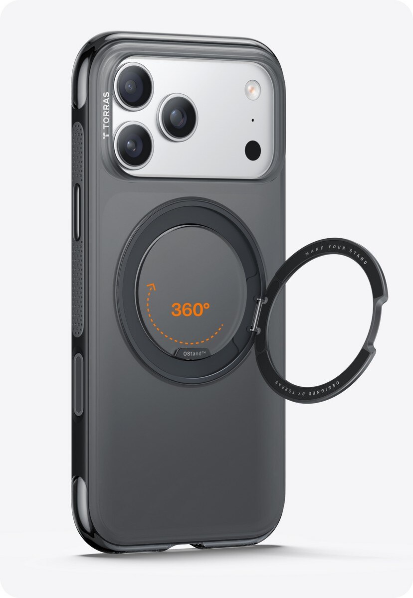 Capa Torras Série Ostand O3 Air iPhone 17 Pro Max - Shadow Black Shadow Black-2