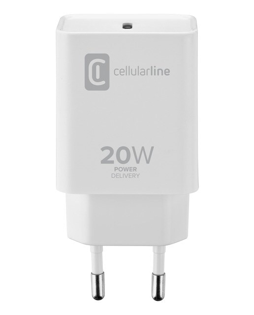 Imagem 0 de Carregador Cellular Line USB-C 20W - Branco