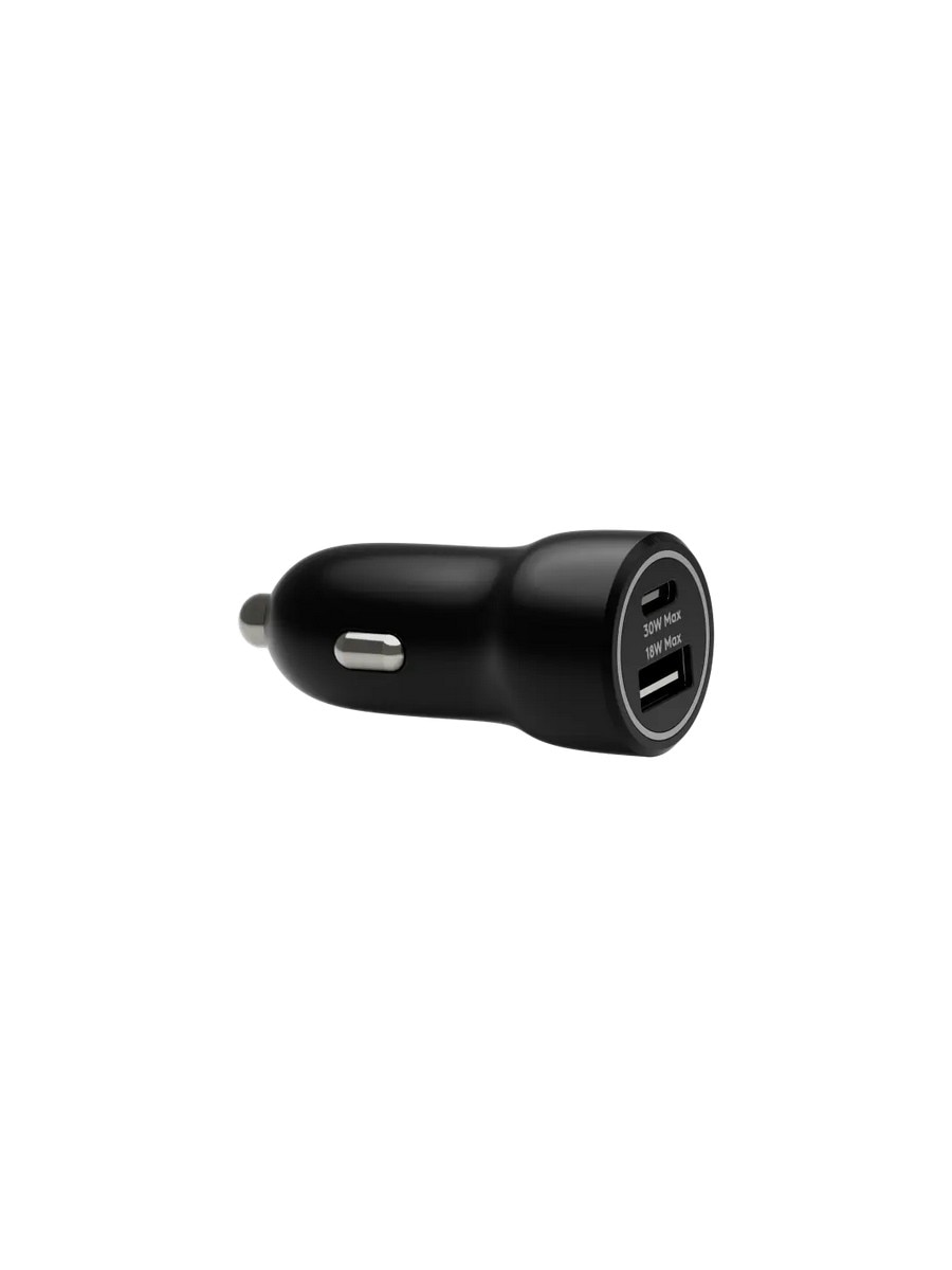 Imagem 0 de Carregador para Automóvel Dbramante1928 Re-Charge USB-C 30 W + USB-A 18 W - Preto
