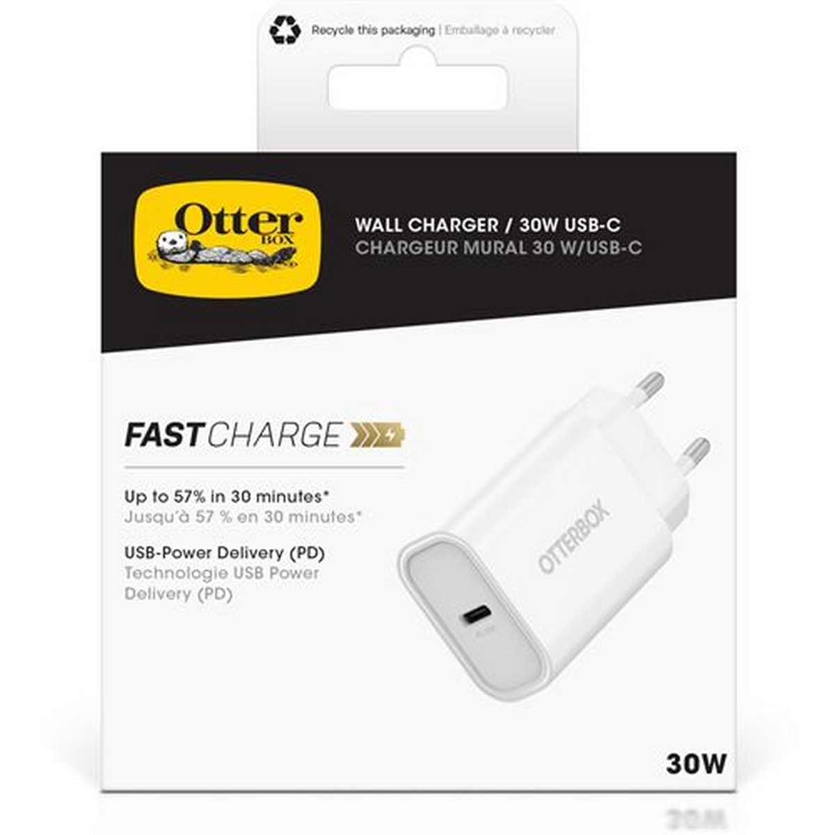 Carregador USB-C 30W com Power Delivery Otterbox - Branco 4