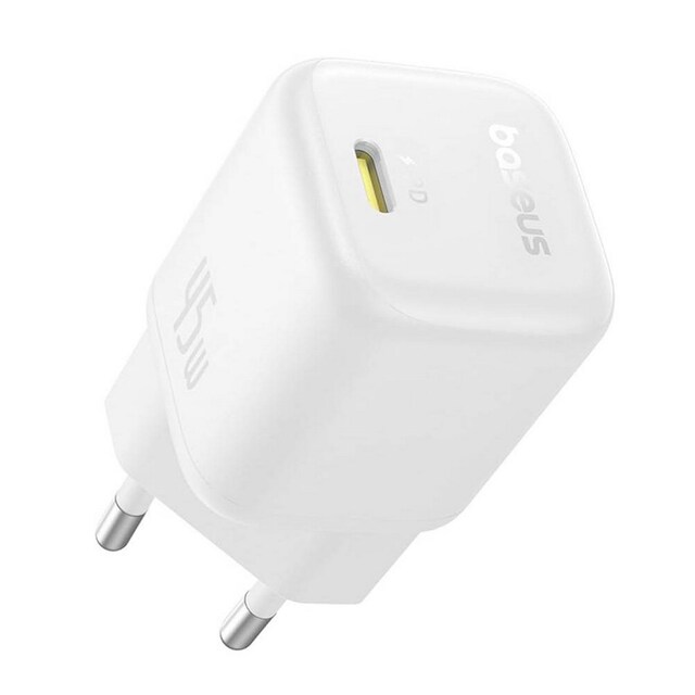 Imagem 0 de Carregador Baseus PicoGo GaN Fast Charger Ultra-Mini 45W USB-C - Branco