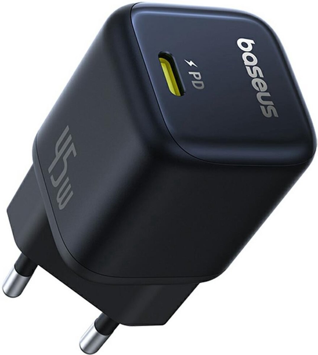 Imagem 0 de Carregador Baseus PicoGo GaN Fast Charger Ultra-Mini 45W USB-C - Preto