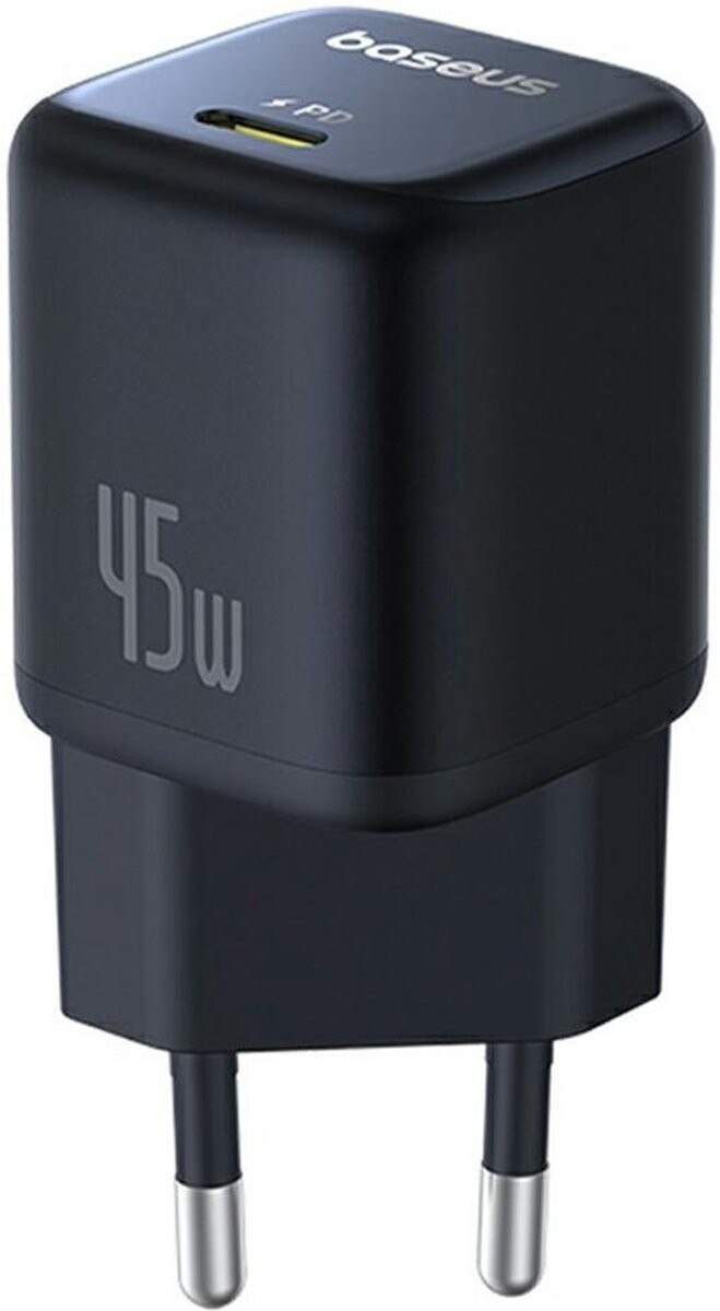Carregador Baseus PicoGo GaN Fast Charger Ultra-Mini 45W USB-C - Preto 3