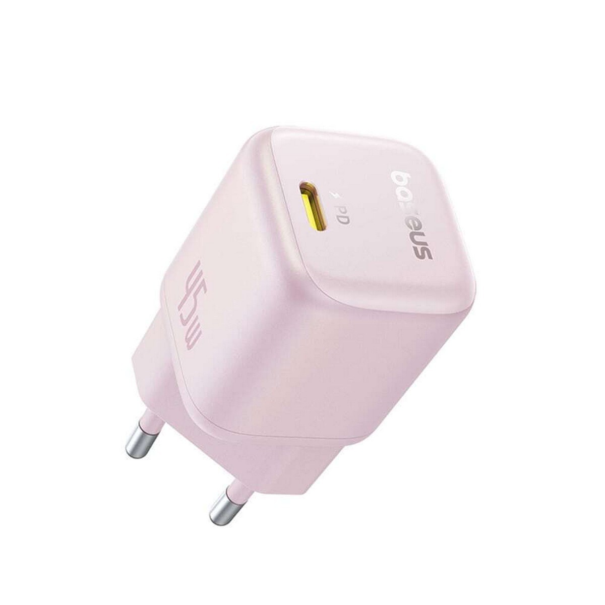 Carregador Baseus PicoGo GaN Fast Charger Ultra-Mini 45W USB-C - Rosa 1