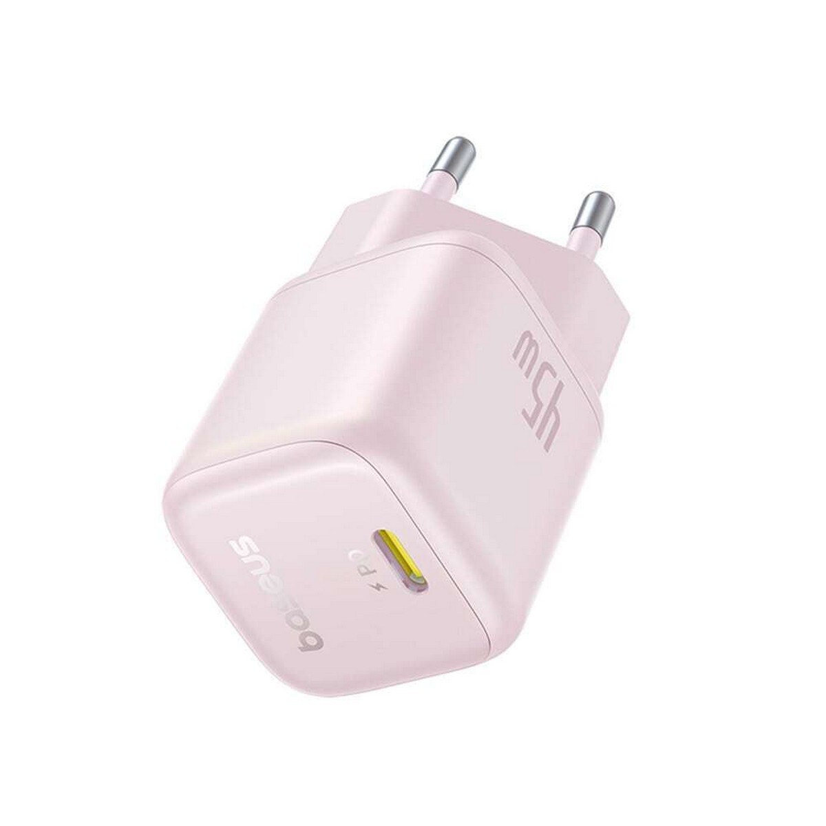Carregador Baseus PicoGo GaN Fast Charger Ultra-Mini 45W USB-C - Rosa 4