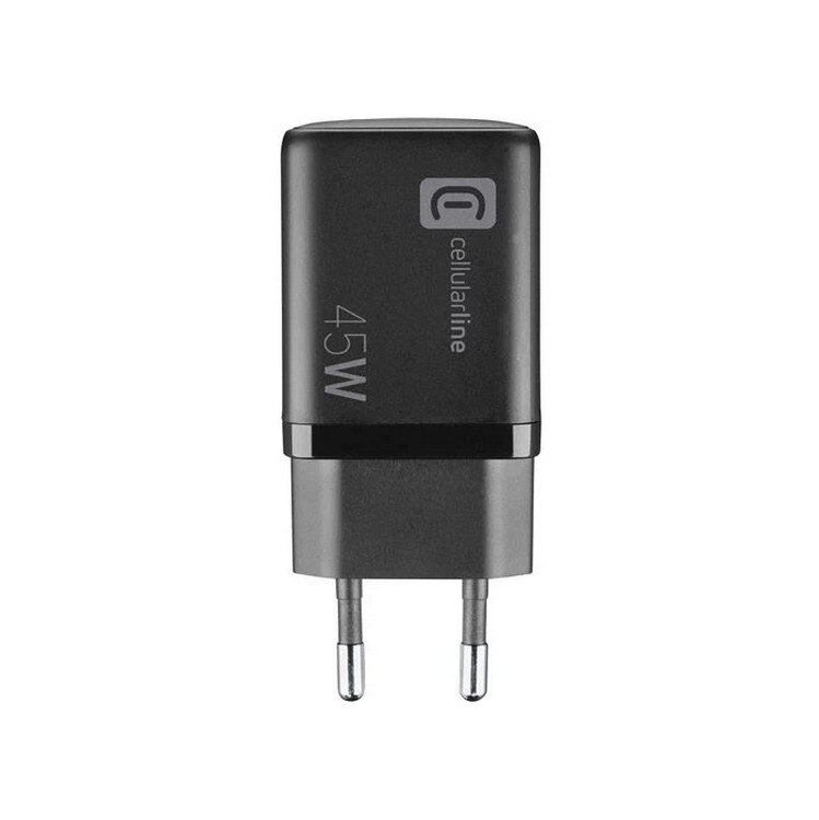 Carregador Cellular Line GaN USB+ USB-C Multipower Micro 45W - Preto Preto-3