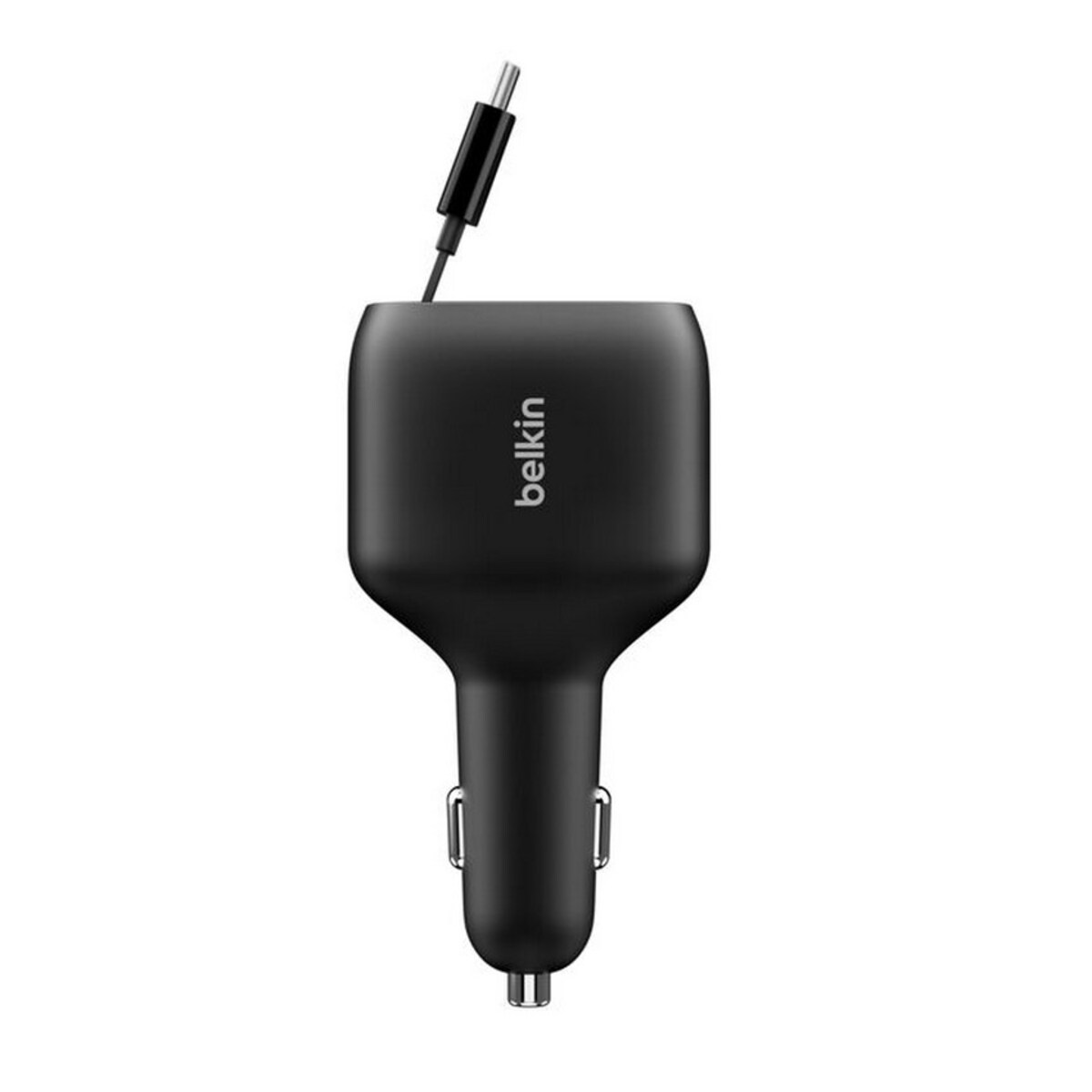 Carregador para Automóvel Belkin com Cabo Retrátil de 75 W - Preto Preto-3