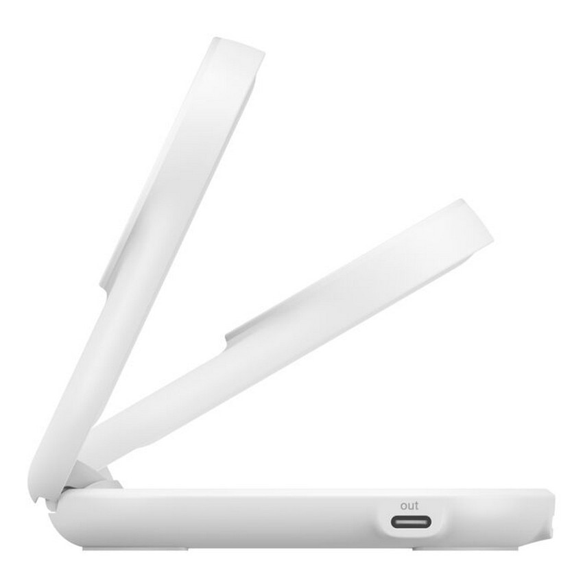Carregador Belkin sem Fios e Magnético Dobrável, 2 em 1, com Qi2 de 25 W - Branco Branco-2