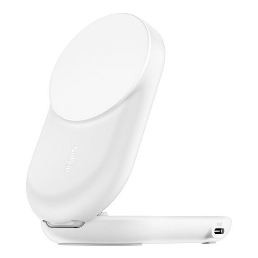 Carregador Belkin sem Fios e Magnético Dobrável, 2 em 1, com Qi2 de 25 W - Branco Branco-4