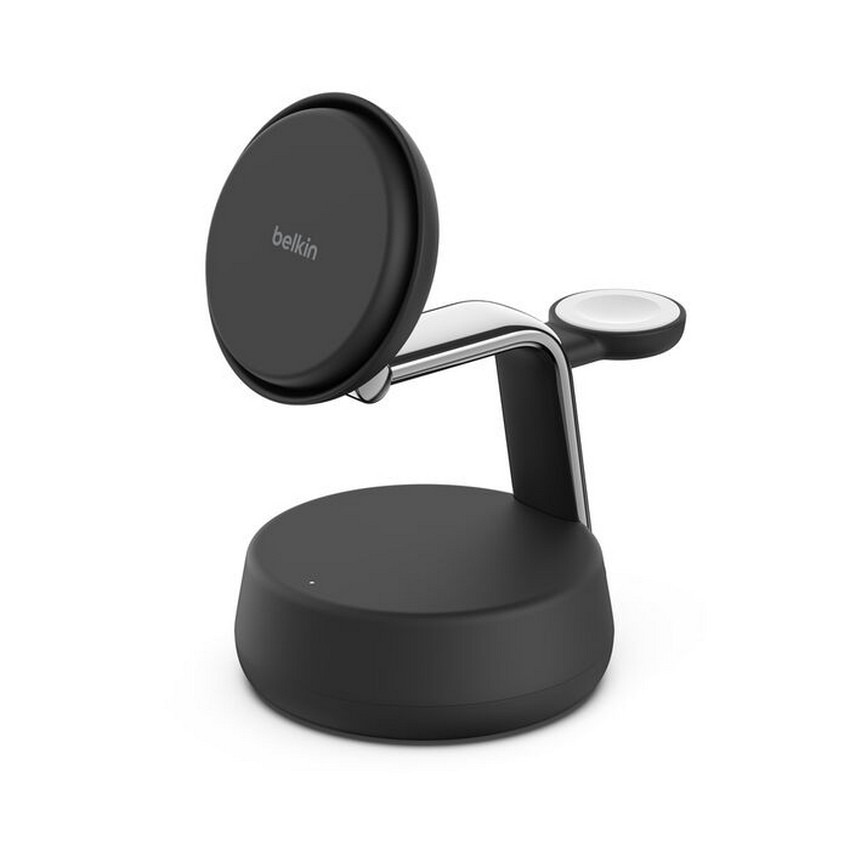 Estação de Carregamento Magnética Belkin 3 em 1 com Tecnologia Qi2 de 25 W - Cinzento Escuro Cinzento-escuro-2