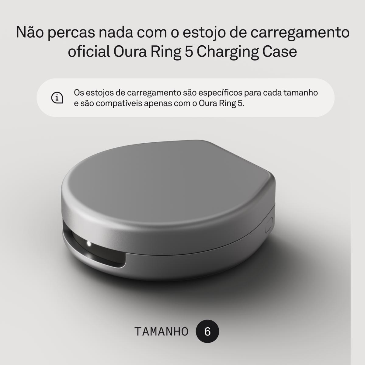 Carregador Portátil Oura Ring 5 Cinzento-2