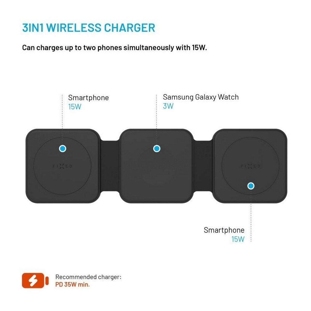 Base de Carregamento Portátil IFrogz 3 em 1 para Samsung 4