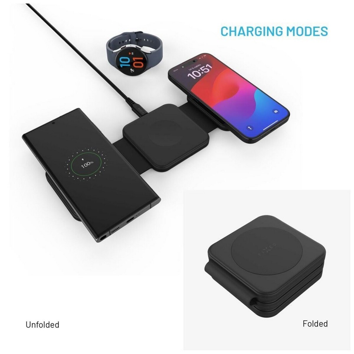 Base de Carregamento Portátil IFrogz 3 em 1 para Samsung 7