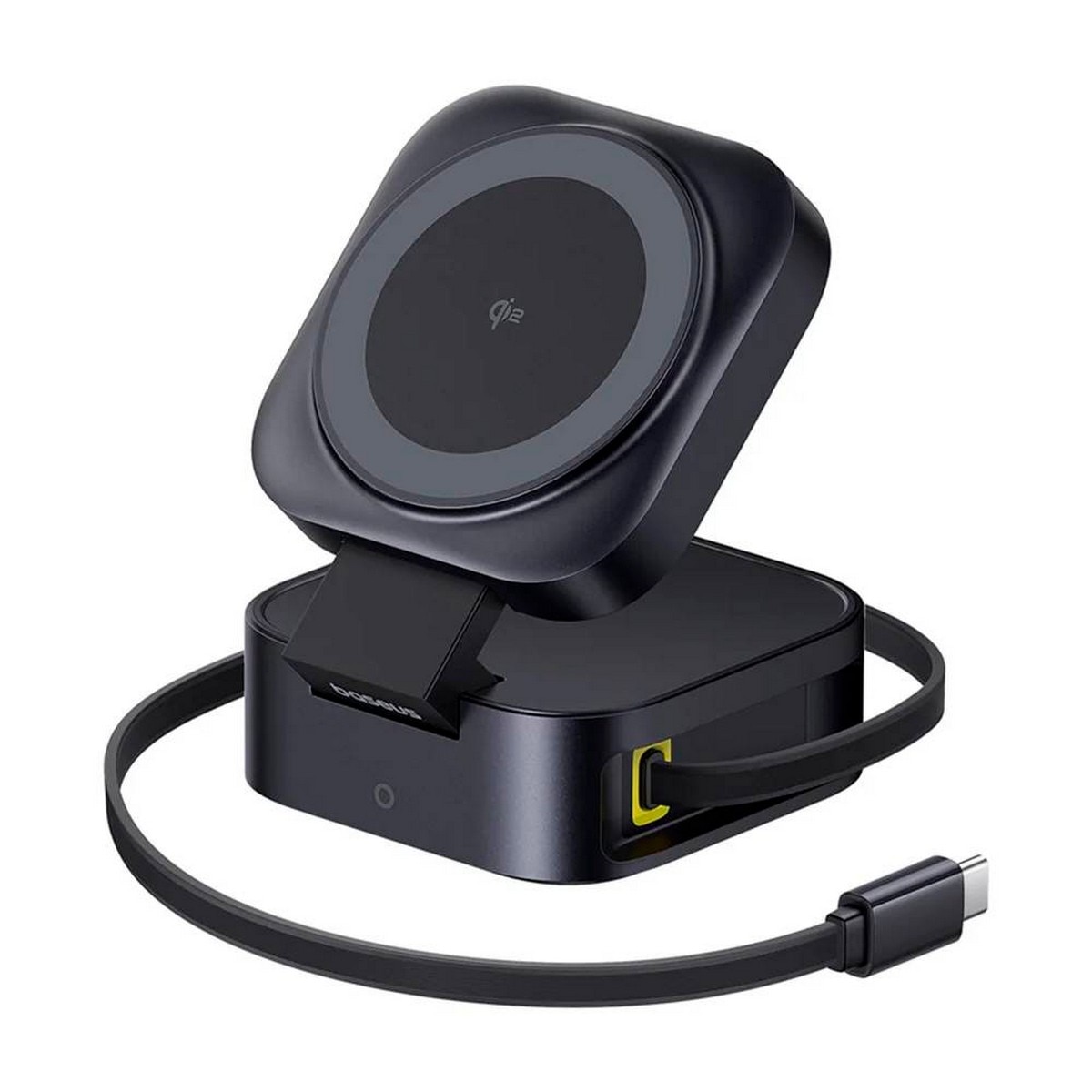 Imagem 0 de Carregador Wireless Baseus PicoGo 2-in-1 Magnetic MagSafe Charger Qi2 67W - Preto