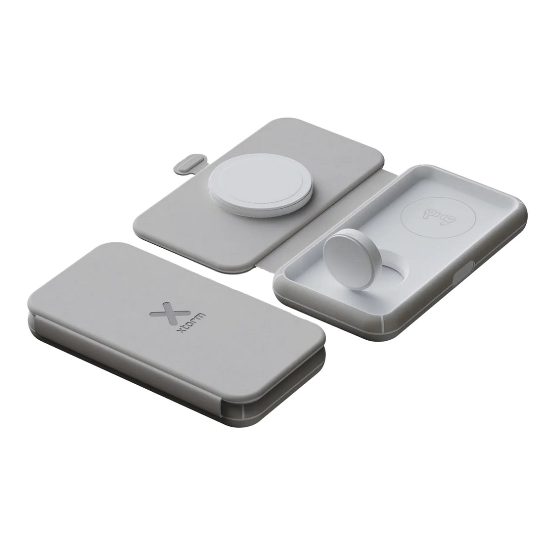 Imagem 0 de Carregador de Viagem Xtorm Wireless Dobrável 2 em 1 - Cinzento