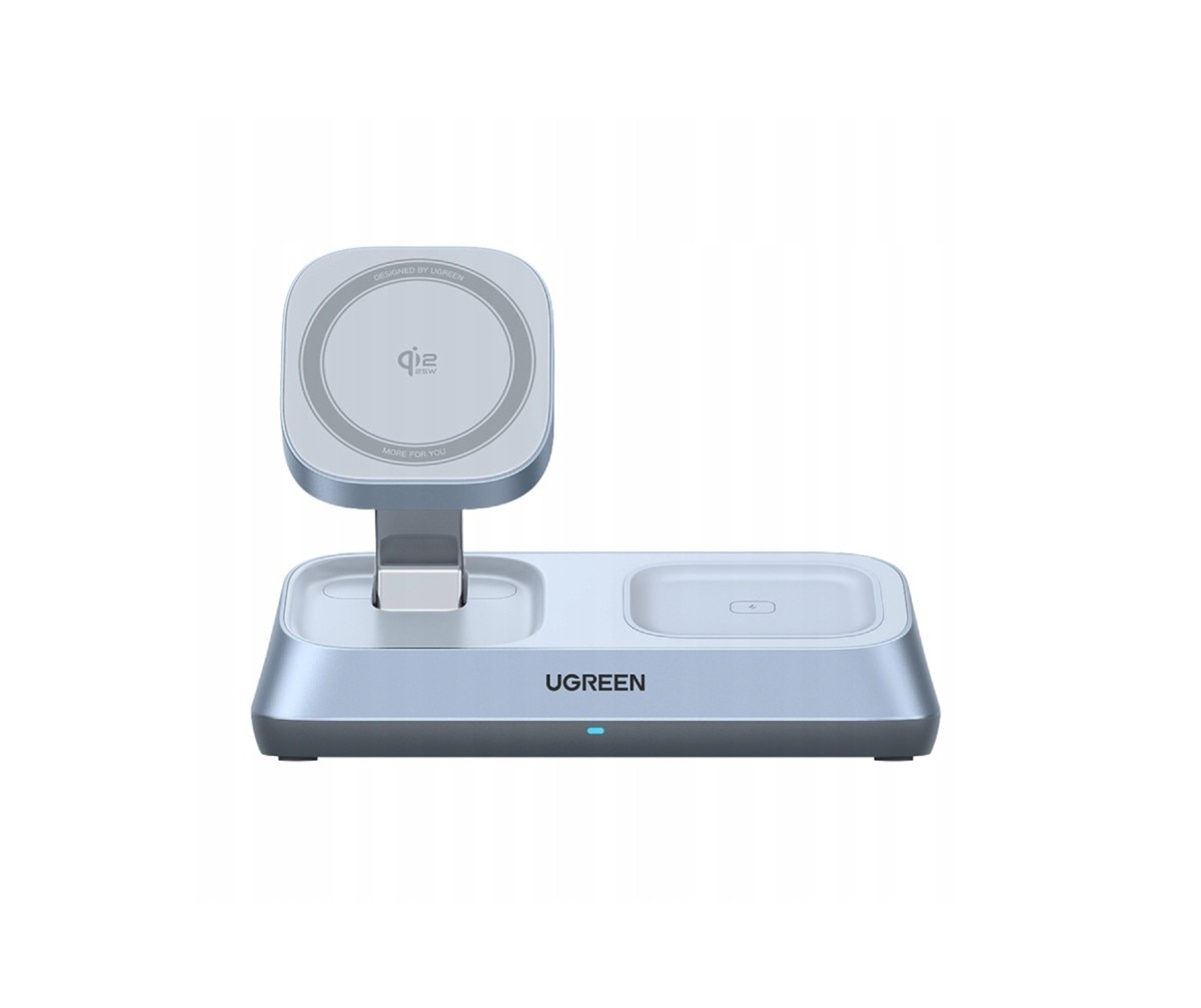 Imagem 0 de Carregador Ugreen UGR55677 MagFlow 3 em 1 25 W - Cinzento
