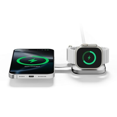 Carregador Wireless LINQ LQTC021 Dobrável 2 em 1 2