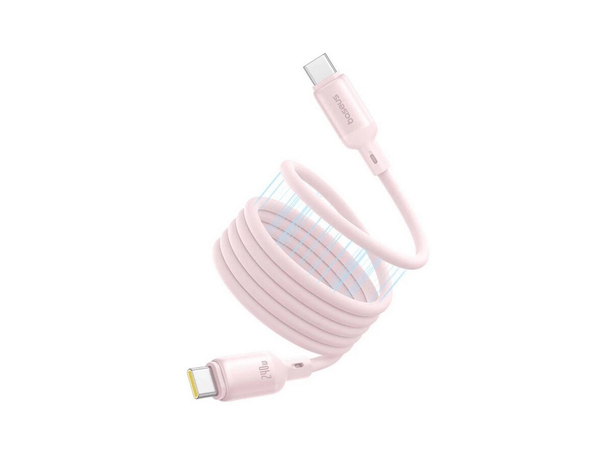 Cabo Magnético Baseus Picogo USB-C para USB-C 240w 1m - Rosa 2