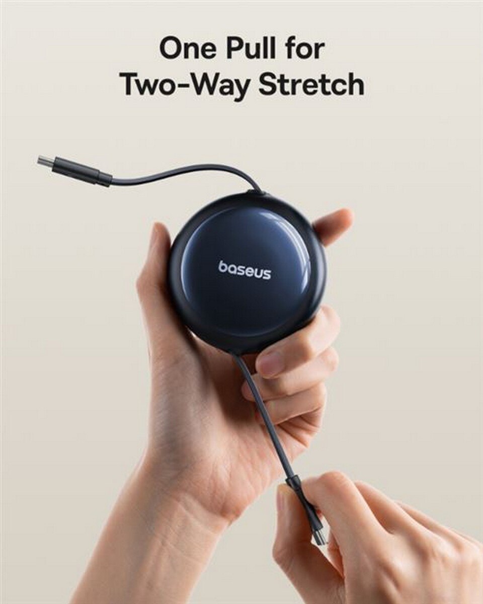 Cabo Compacto Baseus-Nomos de Carga Rápida USB-C a USB-C 100W 1,5m - Preto 6